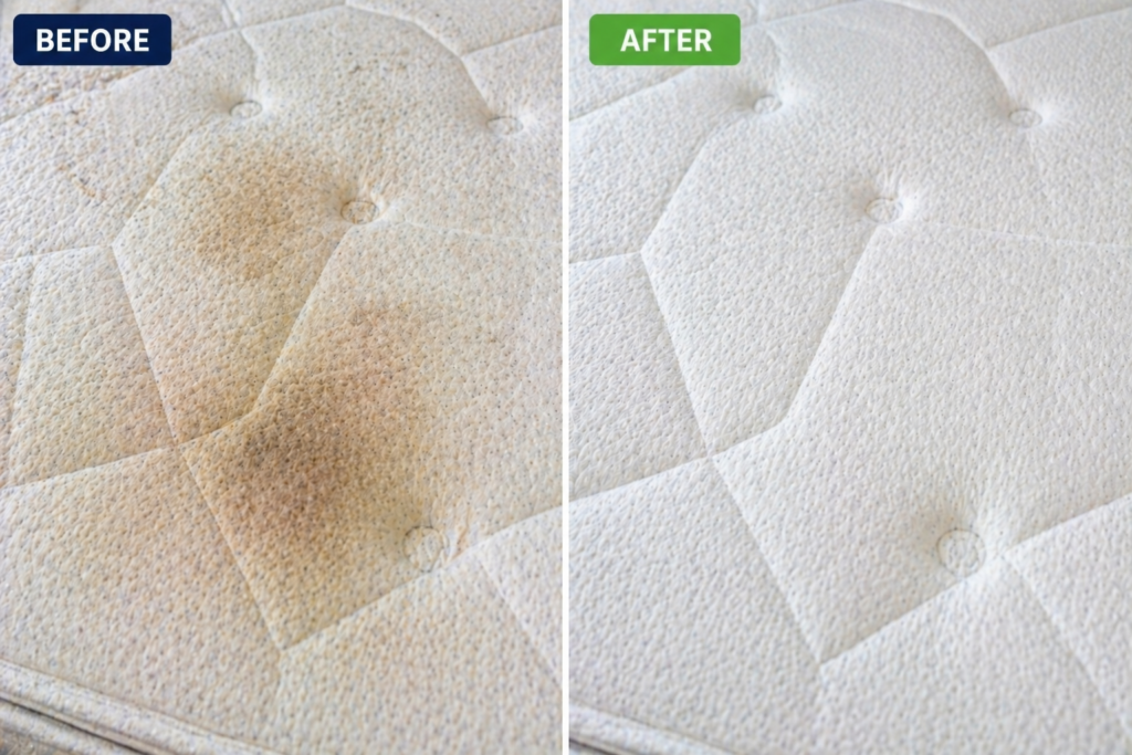 Kwik Dry Mattress Cleaning Before After 2